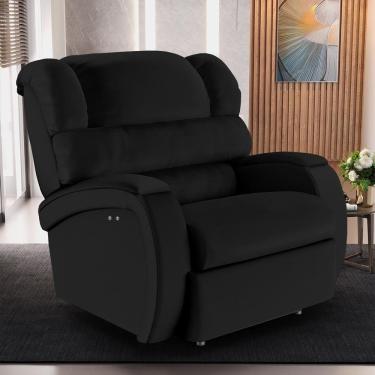 Imagem de Poltrona Reclinável Kylie Power Touch G23 com Massagem e Usb Pu Preto Gran Belo