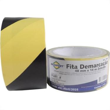 Imagem de Fita Demarcacao Solo Brasfort 48X14M Zebrada 7640