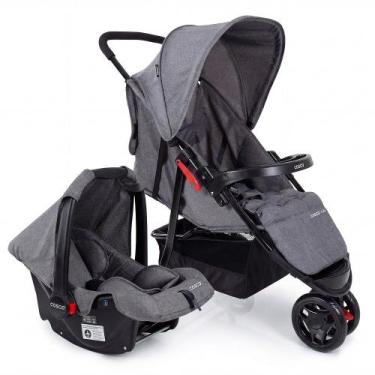 Imagem de Carrinho de Bebê com Bebê Conforto Cosco Toffy - 3 Rodas até 15kg, Cin