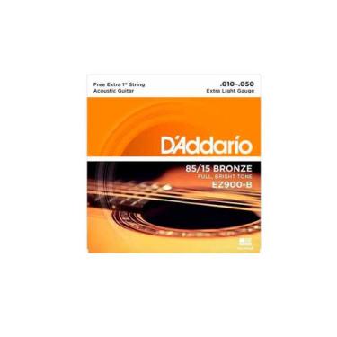 Imagem de Cordas Para Violão Aço D Addario Bronze 85/15 Ez900-b .010-.050 Com Co
