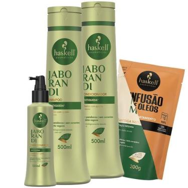 Imagem de Kit Jaborandi Sh Cond 500ml Tônico 120ml Haskell
