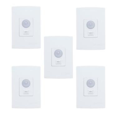 Imagem de Kit Sensor de Presença  Embutir com Chave  Lente 180º  6 Funções  QI6M