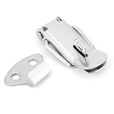 Imagem de Ferrolhos com mola, ferrolho de trava, aço inoxidável de grande tensão 304, durável, tamanho compacto, seguro para bagagem, gabinete, janela, equipamento mecânico