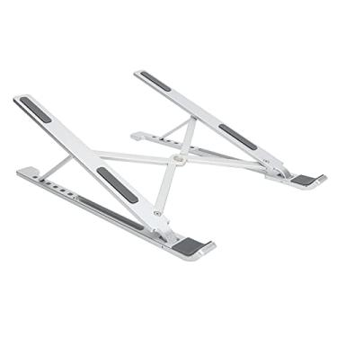 Imagem de Suporte de notebook dobrável, suporte de notebook conveniente para uso diário para segurar tablets projetores livros para escritório para notebook de 11-15,6 polegadas para viagens