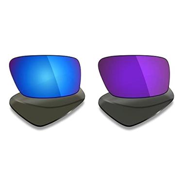 Imagem de 2 pares de lentes polarizadas de substituição da Mryok para óculos de sol Oakley Twitch – Opções