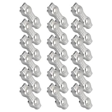 Imagem de Crazy Sales Braçadeiras de cabo duplex com clipe de cabo de arame, braçadeira de cabo duplex de aço inoxidável M2 duplex para fiação para corda de barraca
