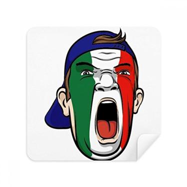Imagem de Chapéu de cabeça com bandeira da Itália para maquiagem facial, óculos, tecido de camurça, pacote com 2