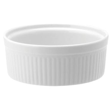 Imagem de Forma Redonda Canelada Alta 850 ml de Porcelana 16,5 cm Schmidt