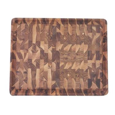 Imagem de Tábua em Madeira Teca Invertida Tramontina 45x34 Acabamento em Óleo Mineral Tramontina