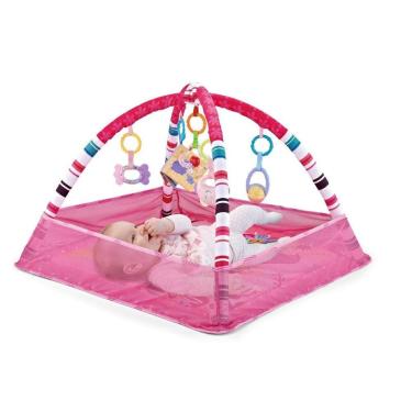 Imagem de Tapete de Atividades Interativo Com Piscina de Bolinhas Park Rosa