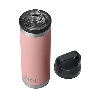 Imagem de YETI Garrafa Rambler de 510 g, isolada a vácuo, aço inoxidável com tampa Chug, rosa arenito
