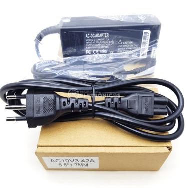 Imagem de Fonte Carregador Compatível Notebook 19V 3.42A 65W Pino 5.5mm x 2.5mm Com Filtro AC19V342A5517
