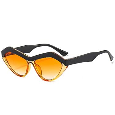 Imagem de Óculos de sol fashion olho de gato feminino masculino distintivo leopardo cor preta armação de lente óculos de sol de designer, C5, tamanho único