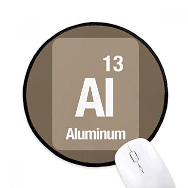 Imagem de DIYthinker Al Alumínio Elemento Químico Chem Mouse Pad Desktop Tapete Redondo para Computador