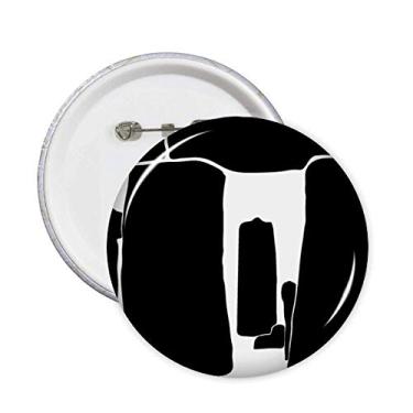 Imagem de Britain Stonehenge Reino Unido Wiltshire Broche Emblema de Botão Decoração 5 peças