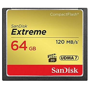 Imagem de Cartão Memória 64gb Compact Flash Sandisk Cf Extreme 120mb/s