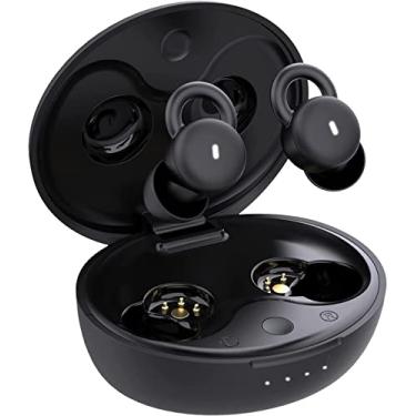 Imagem de Fones de ouvido para dormir com microfone TWS Bluetooth Earbuds para dormir,IPX6 Barulho à prova d'água Bloqueador de ruído leve,Confortável Pequenos fones de ouvido sem fio para dormir,Esportes