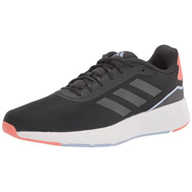 Imagem de adidas Startyourrun Tênis de corrida feminino, Carbono/Noite Metálico/Coral Fusion, 6.5