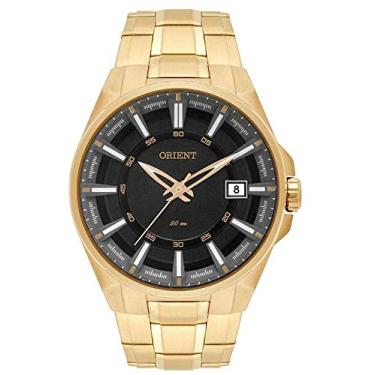 Imagem de Relógio Orient Dourado Visor Preto Masculino Mgss1143 P1kx - Tamanho(unico) Cor(dourado/preto)