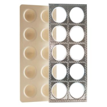 Imagem de Norpro Máquina de ravioli jumbo com prensa, 31 x 13 x 2,5 cm, branco