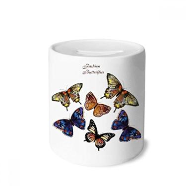 Imagem de DIYthinker Caixa de cerâmica com asas de borboleta, porta-moedas, presente de cofrinho