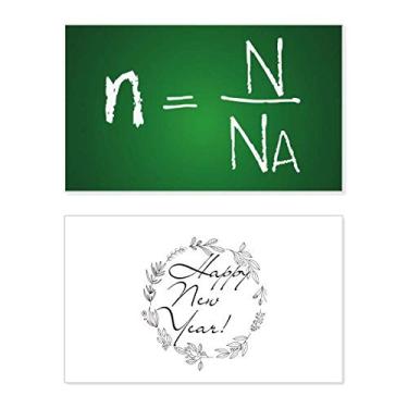Imagem de Fórmula de Substância de Química Kowledge Festival Ano Novo Cartão de felicitações Bless Message Present