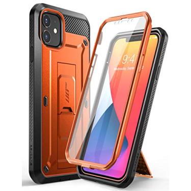 Imagem de SUPCASE Capa Unicorn Beetle Pro Series para iPhone 12 Mini (versão 2020) 5,4 polegadas, protetor de tela integrado com coldre robusto (laranja), UBPro
