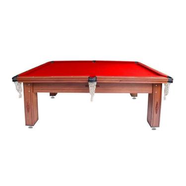 Imagem de Mesa de Sinuca Bilhar Dinâmica Diversões Classic Red Semioficial 2,20x1,20m-Unissex