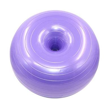 Imagem de Gaweb - Fácil de usar, portátil, ferramenta de treinamento de fitness, 50 cm donut ginástica exercício exercício fitness pilates equilíbrio inflável bola de ioga - roxo