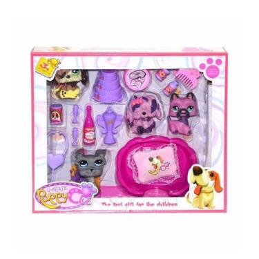 Imagem de Kit Infantil Cachorrinhos PUPPY CLUB 16 Peças PET SHOP 190895C