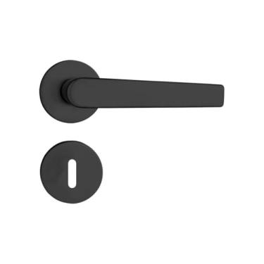 Imagem de Fechadura Para Porta Interno Espelho Concept 401 Preta Pado 40mm