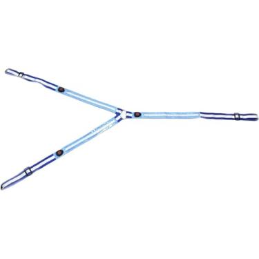 Imagem de Coleira peitoral de cavalo com led, recarregável, usb, ajustável, alta visibilidade, aderência para cavalo noturno, show de cavalo, azul 16 sereno