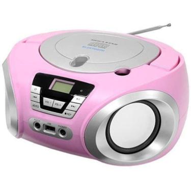 Imagem de Toca Cd Portátil Bluetooth Megastar Mp-1842Bt Rosa