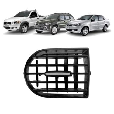 Imagem de DIfusor Ar Lateral Esquerdo Palio Weekend/Siena/Strada 2013/... Com Botão PRATA