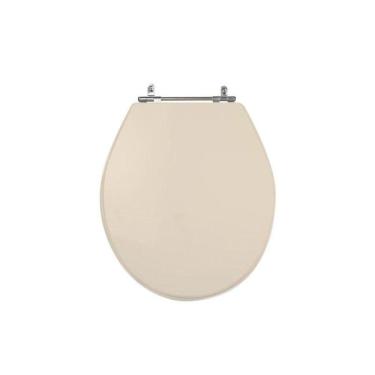 Imagem de Assento Sanitário Poliéster para Louça Ravena/izy deca Aço Amendoa