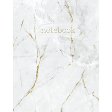 Imagem de Caderno de mármore branco e dourado: lindo design de cristal de mármore branco e dourado para meninas, adolescentes, mulheres - caderno de composição | 100 pautados pela faculdade... Diário, diário,