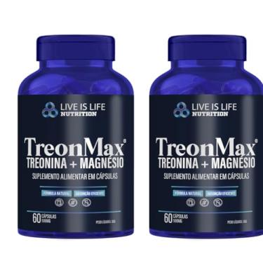 Imagem de Kit 2 TreonMax Magnesio Treonato 500 Mg 60 Capsulas Puro Original