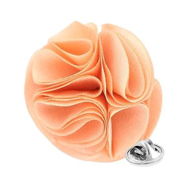 Imagem de Vittorio Vico Broche de lapela formal de flor rosa para homens - broche de rosa, flor de rosa para homens, 2.5" (6.36CM), Poliéster, Não aplicável