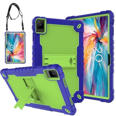 Imagem de Doemoil Capa para tablet TCL TAB 10 NXTPAPER 5G de 10,4 polegadas com alça de ombro rígida traseira híbrida à prova de choque para crianças para tablet TCL TAB 10 NXTPAPER 5G 10,4 polegadas modelo