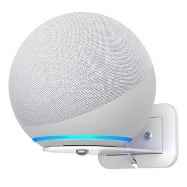 Imagem de HomeMount Suporte de parede de metal para Google Nest Mini & Echo 4ª geração - Suporte de parede para alto-falante com gerenciamento de cabos para ocultar fios bagunçados acessórios de economia de