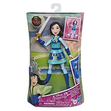 Imagem de Boneca Princesa Disney Mulan Roupa de Guerreira, com Traje especial e Espada - E8628 - Hasbro