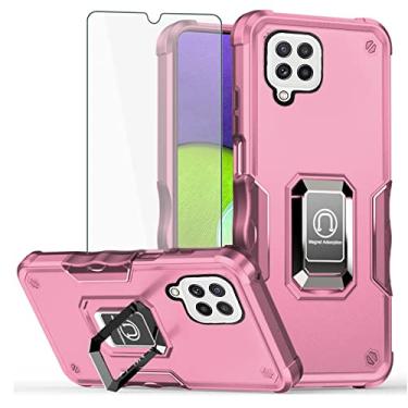 Imagem de Asuwish Capa de telefone para Samsung Galaxy A22 4G 6,4 polegadas com capa protetora de tela e suporte de anel fino suporte híbrido rígido acessórios de celular robusto Gaxaly M32 M22 F22 Galaxies A