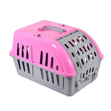 Imagem de Caixa de Transporte Cachorro Porte Pequeno Gato e Coelho Pet Viagem e 