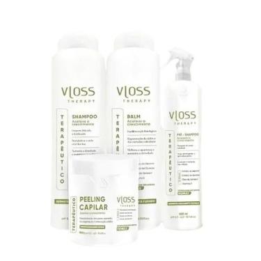 Imagem de Kit Vloss Therapy Sh + Balm + Peeling 3x500ml + Pré Sh 300ml