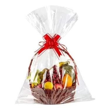 Imagem de Kit 50 Embalagens Saco Presente Transparente Celofane 45x60cm VMP para