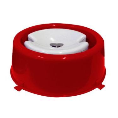 Imagem de Bebedouro Furacao Pet Pelos Longos Classic 1L Vermelho - Furacão Pet