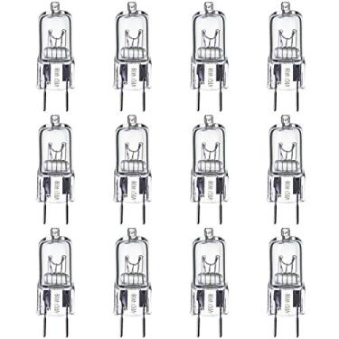 Imagem de Sunlite 40636-SU Q50/GY8/120V Lâmpada de halogênio T3.5 de extremidade única de 50 watts, 500 lúmens, 120 volts, base GY8 (Bi-Pin), transparente, vida útil de 2000 horas, pacote com 12, 12 unidades