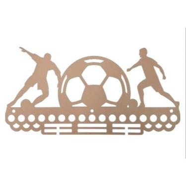Imagem de Porta Medalha Futebol Em Mdf Natural