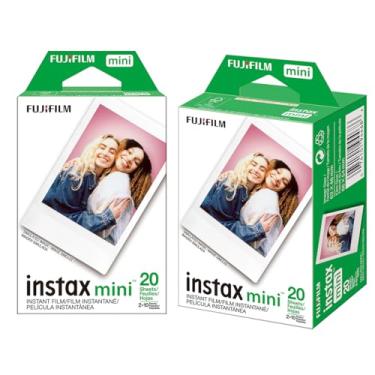 Imagem de Filme instantâneo Fujifilm Instax 2 unidades, para Instax Mini, pacote duplo, 20 exposições, ISO 800