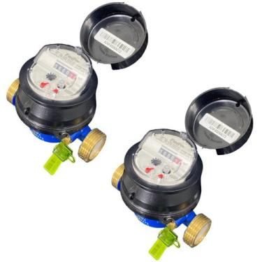 Imagem de Hidrômetro Unijato Modelo Alfa Mnf 3M/H Dn20x115 02 Peças Relógio Incl